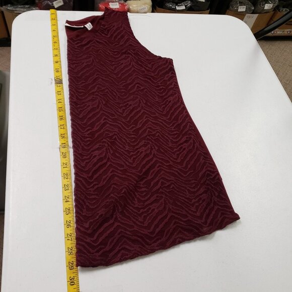 Susan Graver Womens Textured Kimono Set Size 1X Burgundy Stretch Career Church - Picture 8 of 14